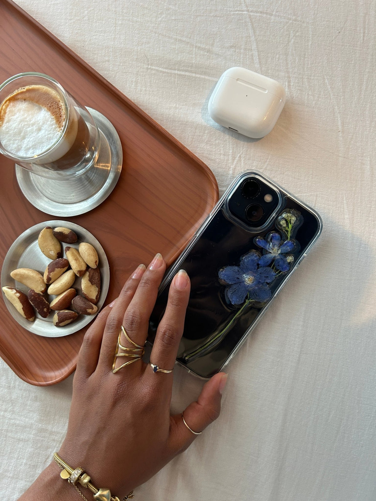 Blue Reverie — Delphinium Case Samsung - Nacre Studio