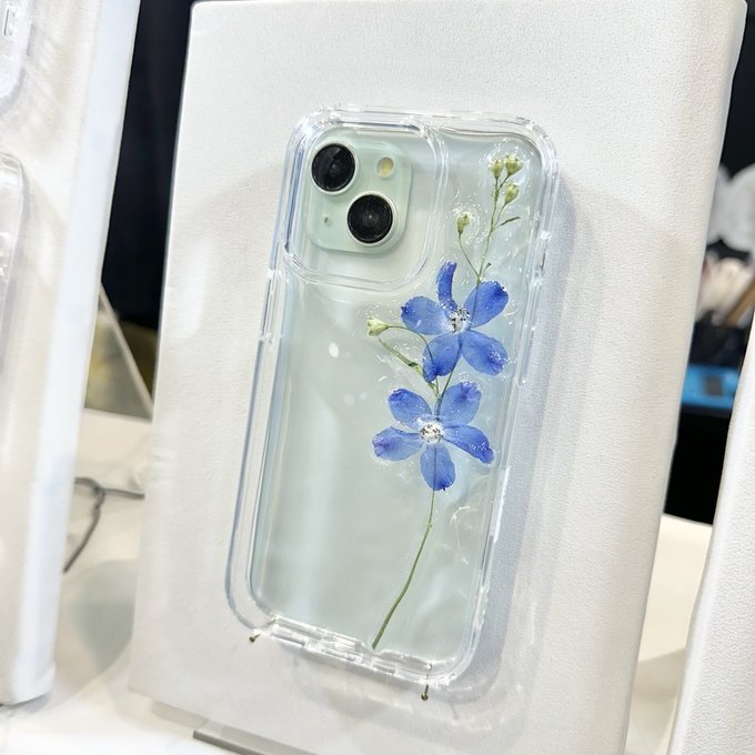 Blue Reverie — Delphinium Case Samsung - Nacre Studio