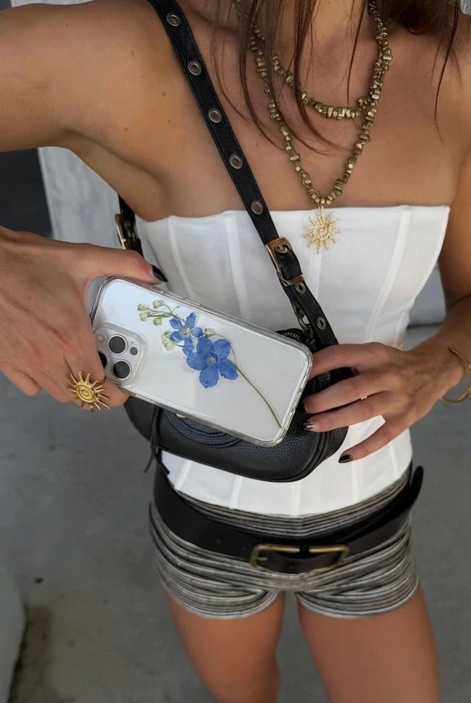 Blue Reverie — Delphinium Case Samsung - Nacre Studio