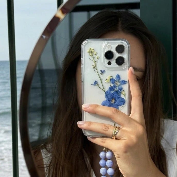 Blue Reverie — Delphinium Case Samsung - Nacre Studio