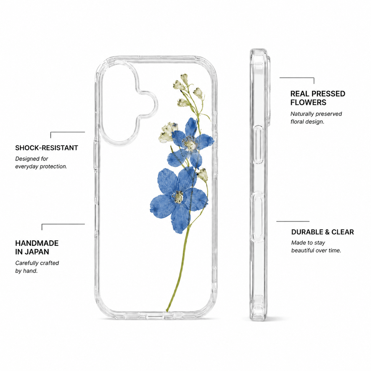 Blue Reverie — Delphinium Case Samsung - Nacre Studio