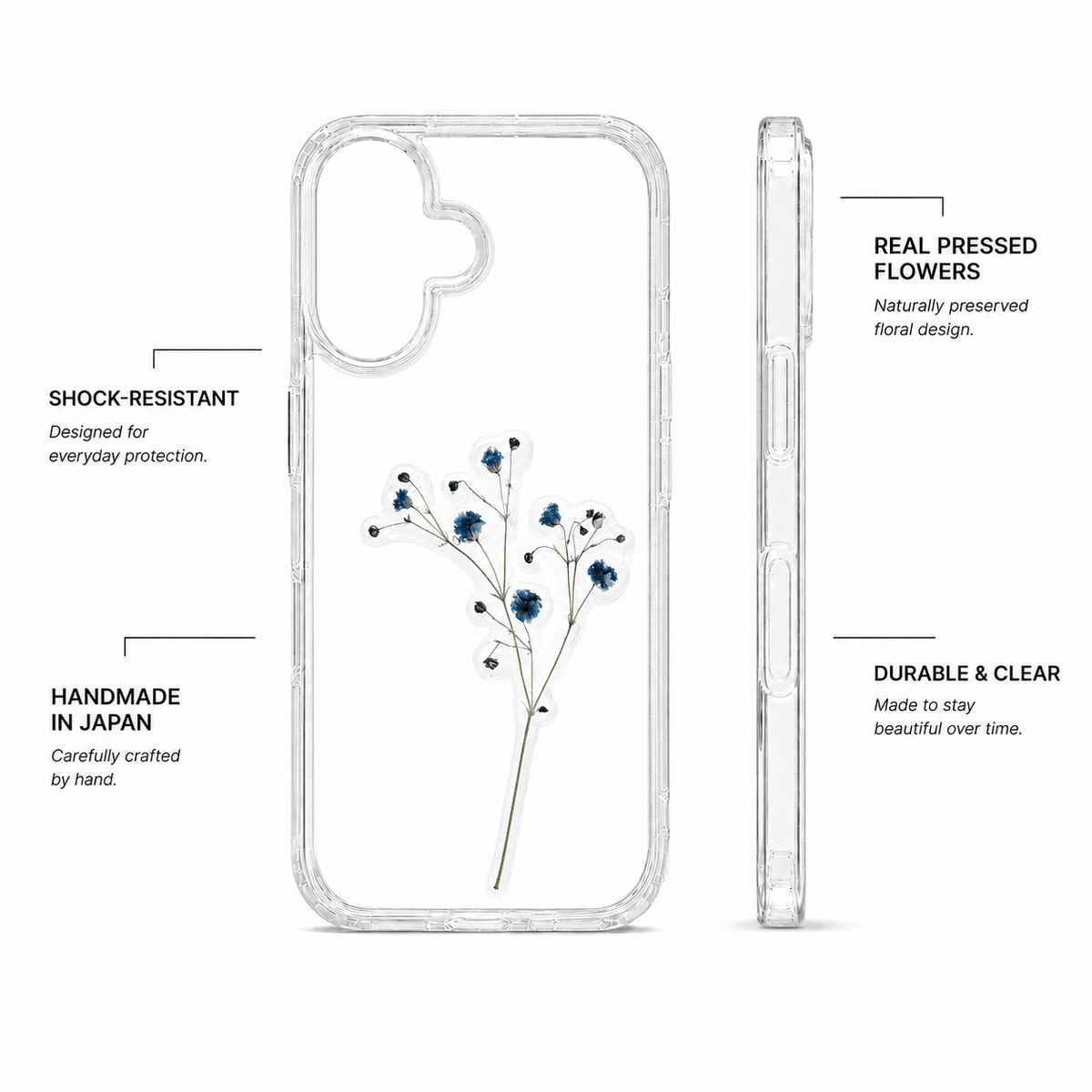 Midnight Bloom — Tourmaline Blue Case Samsung - Nacre Studio