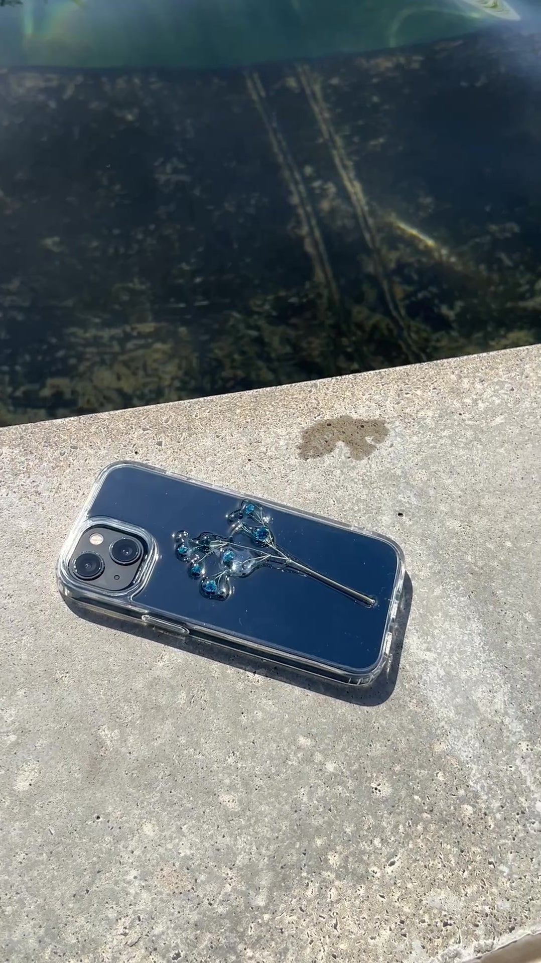 Midnight Bloom — Tourmaline Blue Case